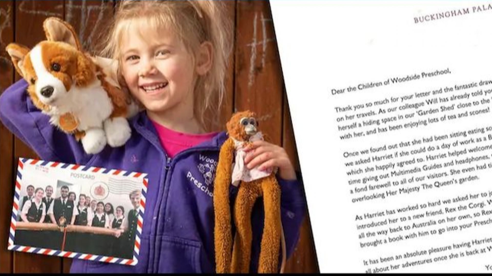 Кралицата върна забравена играчка на австралийско момиченце