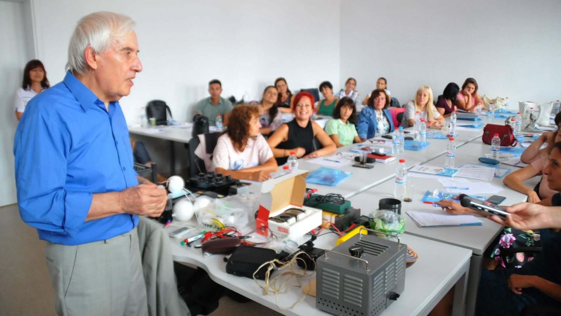 Златният физик и вдъхновител Теодосий Теодосиев Тео пристигна в