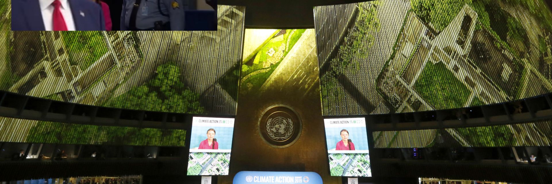 Заснеха Тръмп да подминава Грета Тунберг, той очаква Нобелова награда (видео)