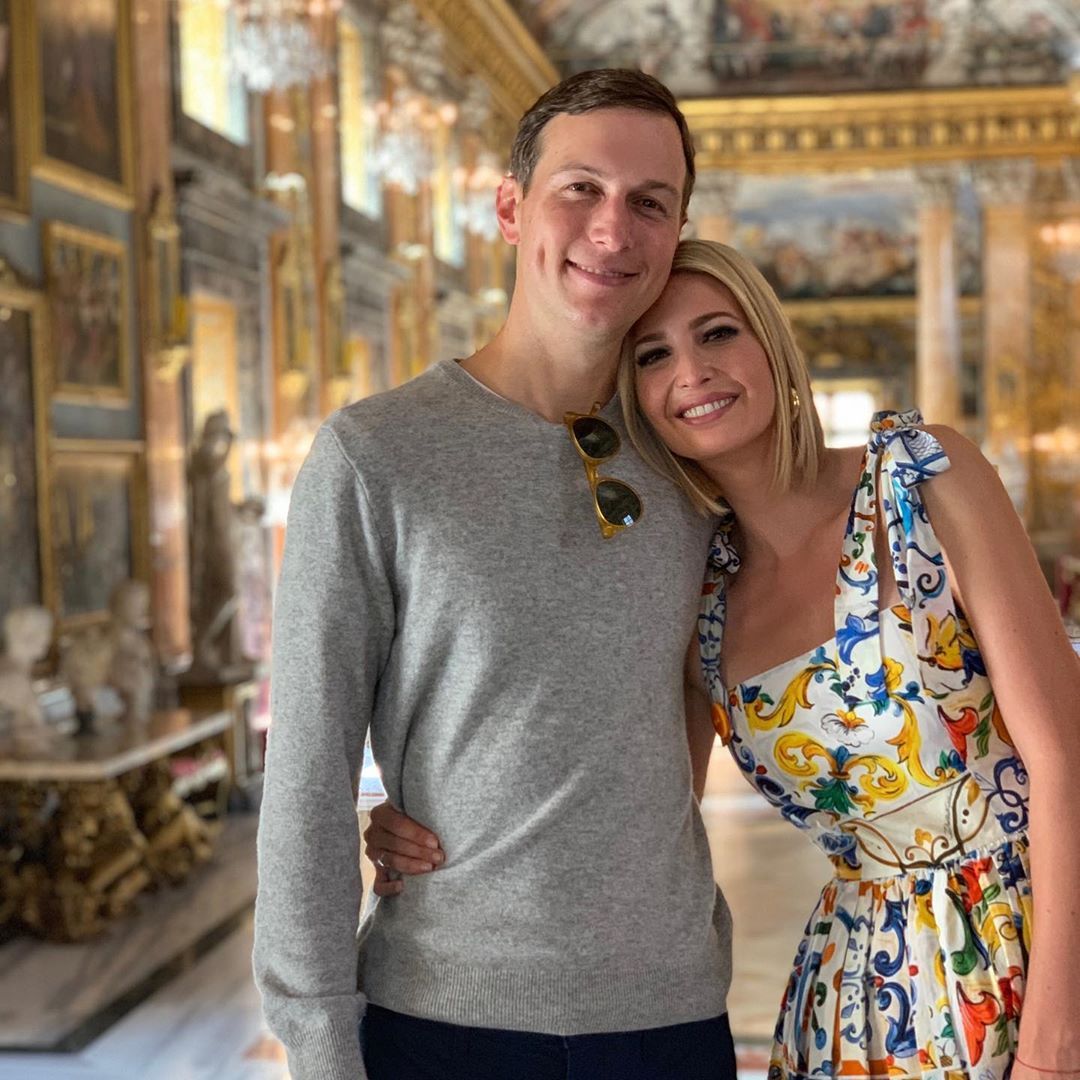 Иванка със съпруга си Джаред Къшнър в Рим