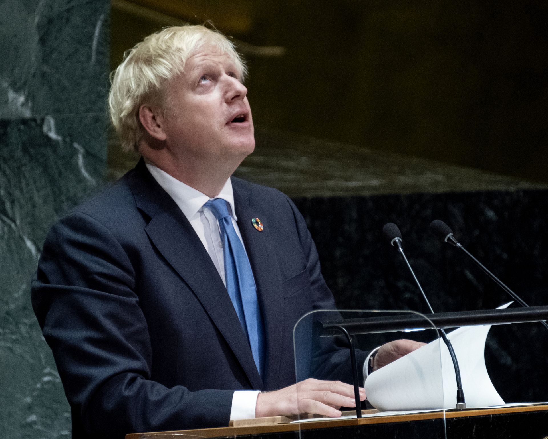 Двайсетина минутната реч на Джонсън пред Общото събрание на ООН беше далеч от темите на традиционната дипломация