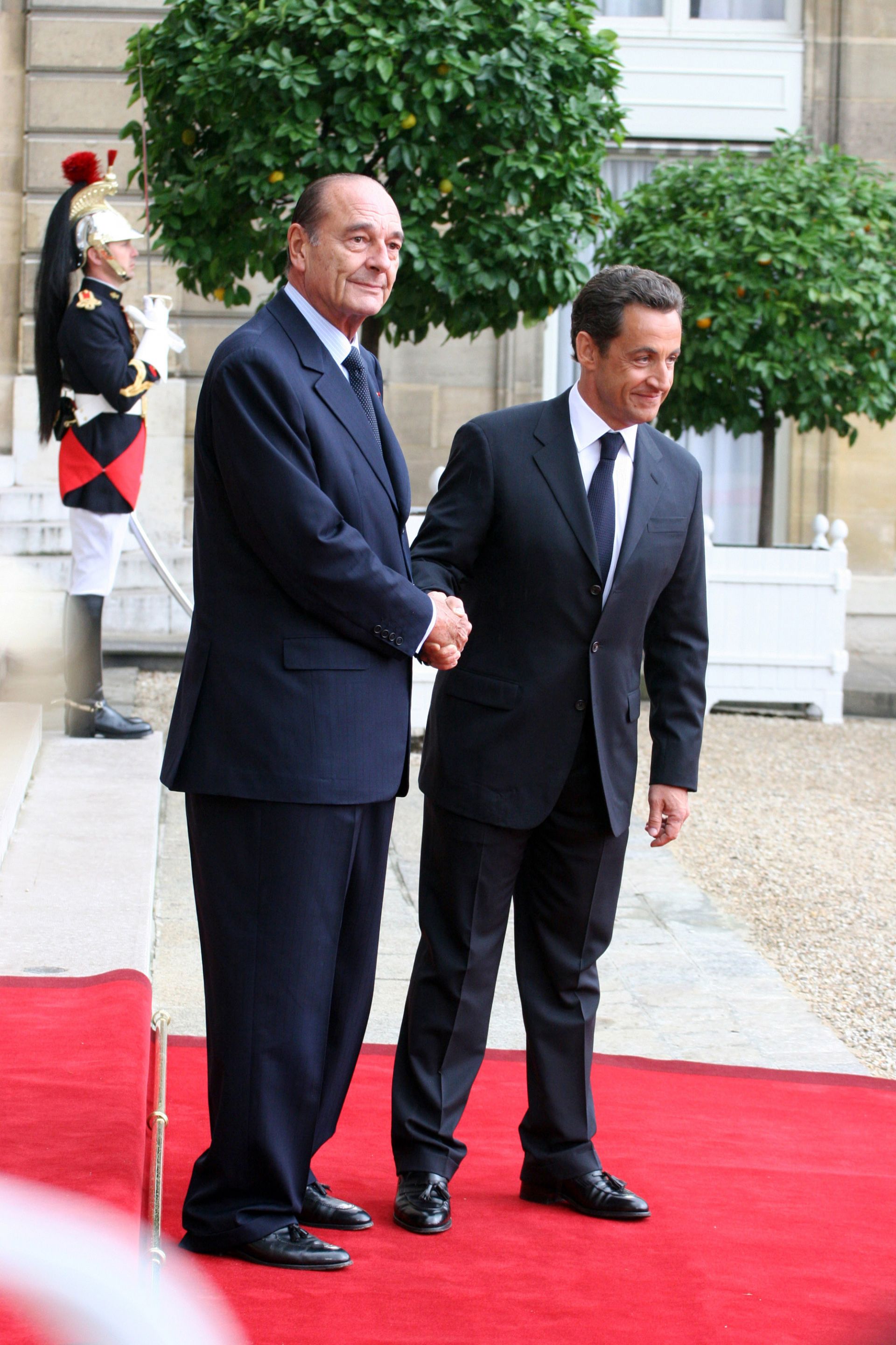 Жак Ширак с Никола Саркози 