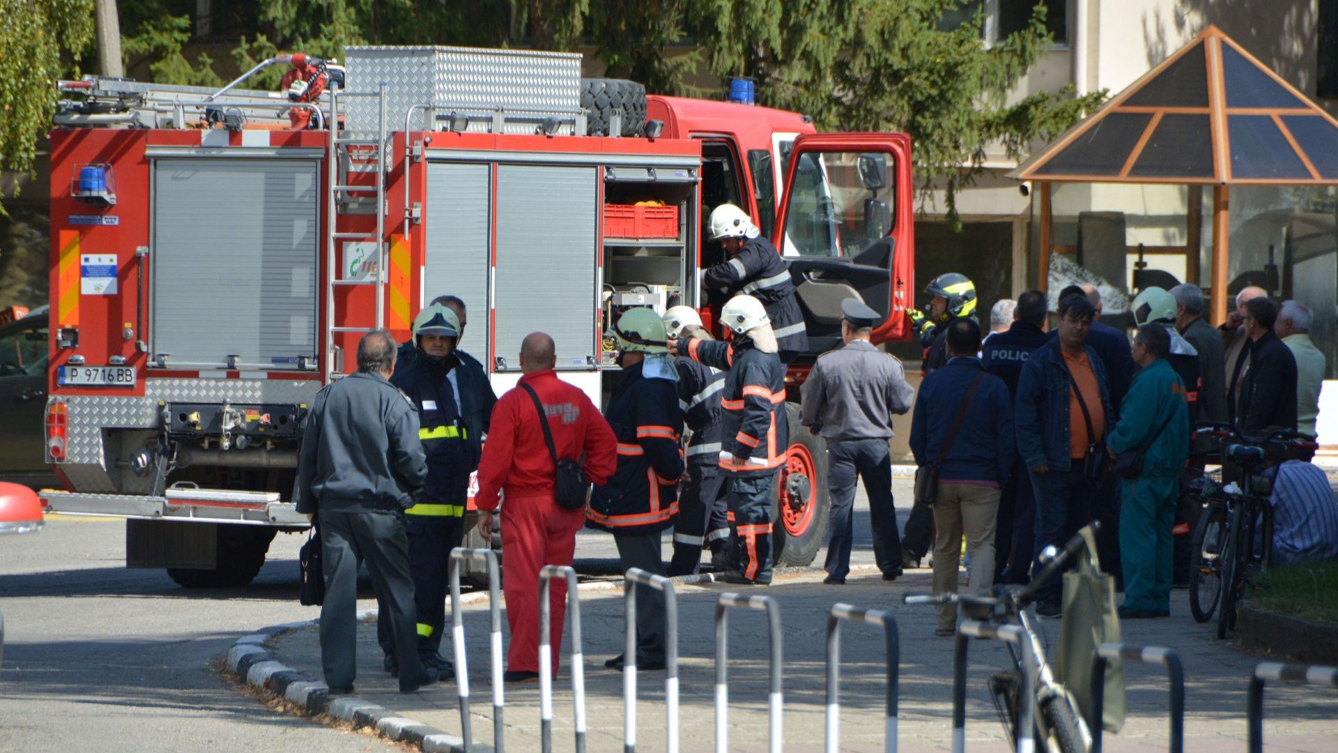 Пожар гори в цех за тротил на завод Дунарит в