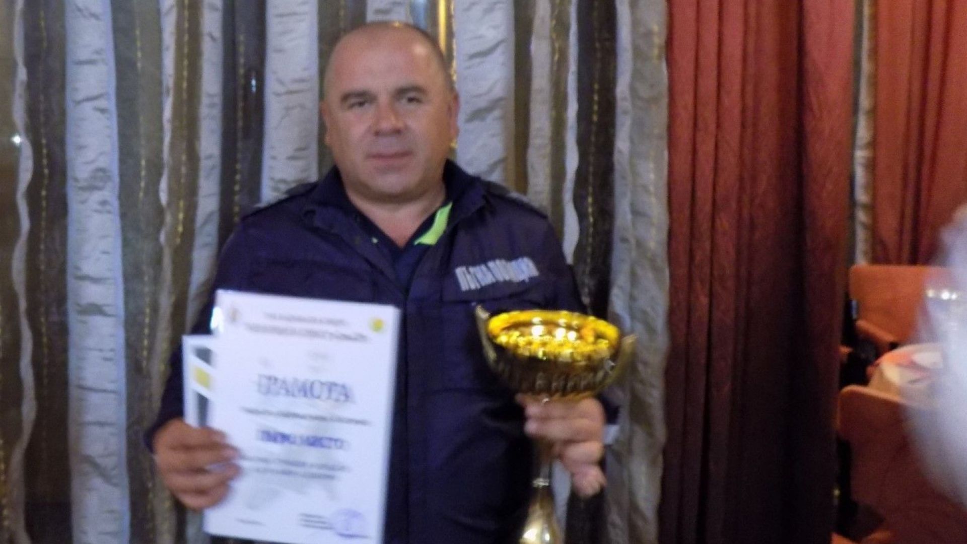 Марин Кондов от областната дирекция ОД на МВР в Добрич