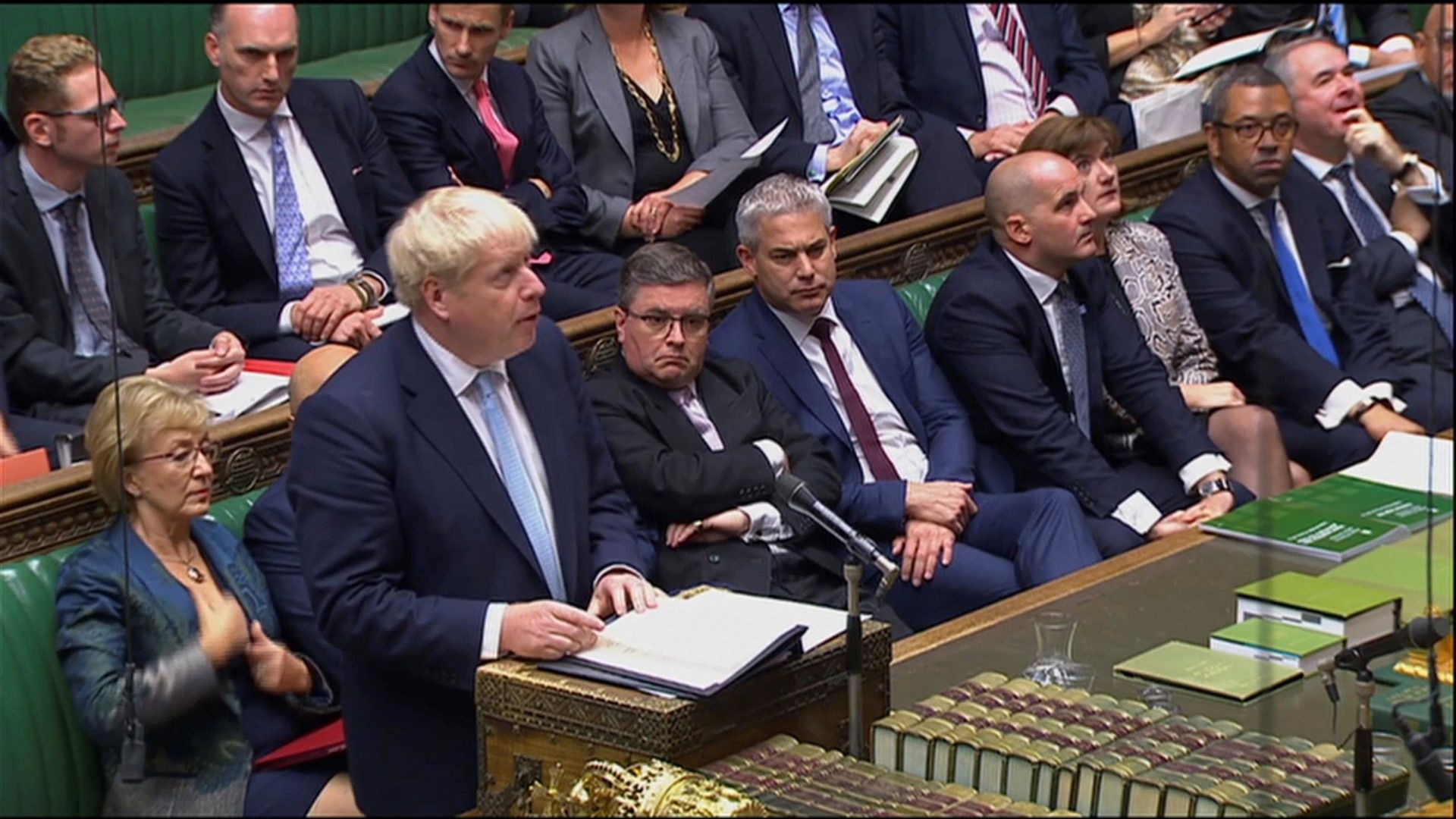 Борис Джонсън се опита днес да изгради коалиция в Камарата на общините в подкрепа на своя нов подход към Брекзит