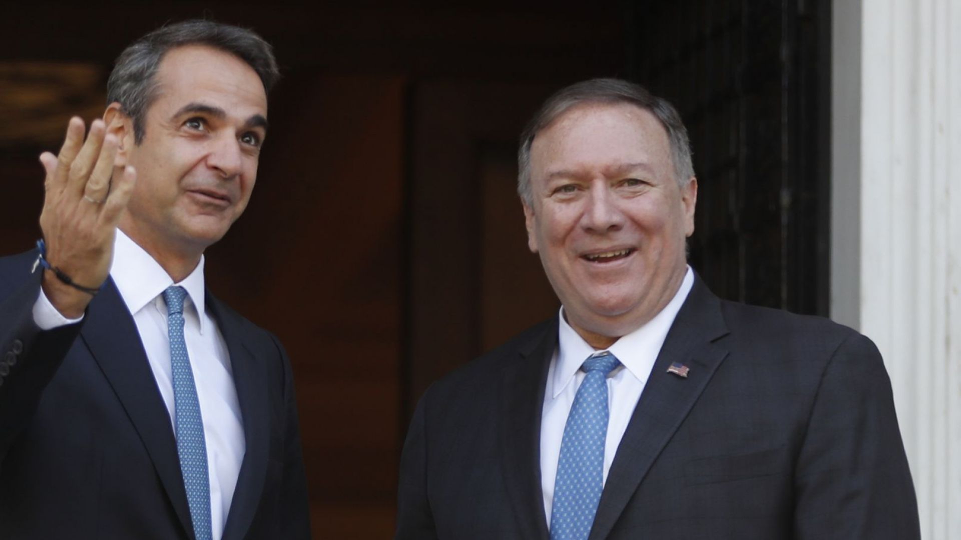 Гръцкият външен министър Никос Дендиас и Държавният секретар на САЩ