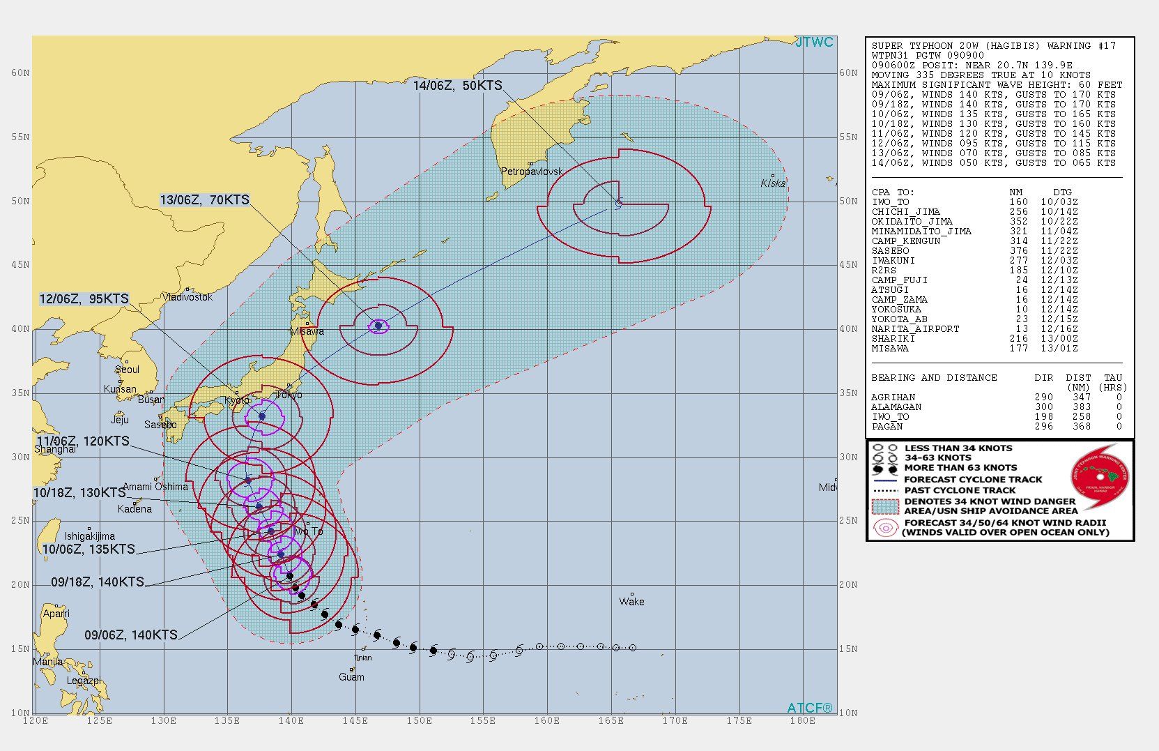 Супертайфунът Хагибис е на път към Токио
