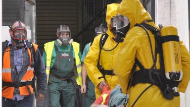 Полиция и пожарна оградиха района около КАТ Пловдив край