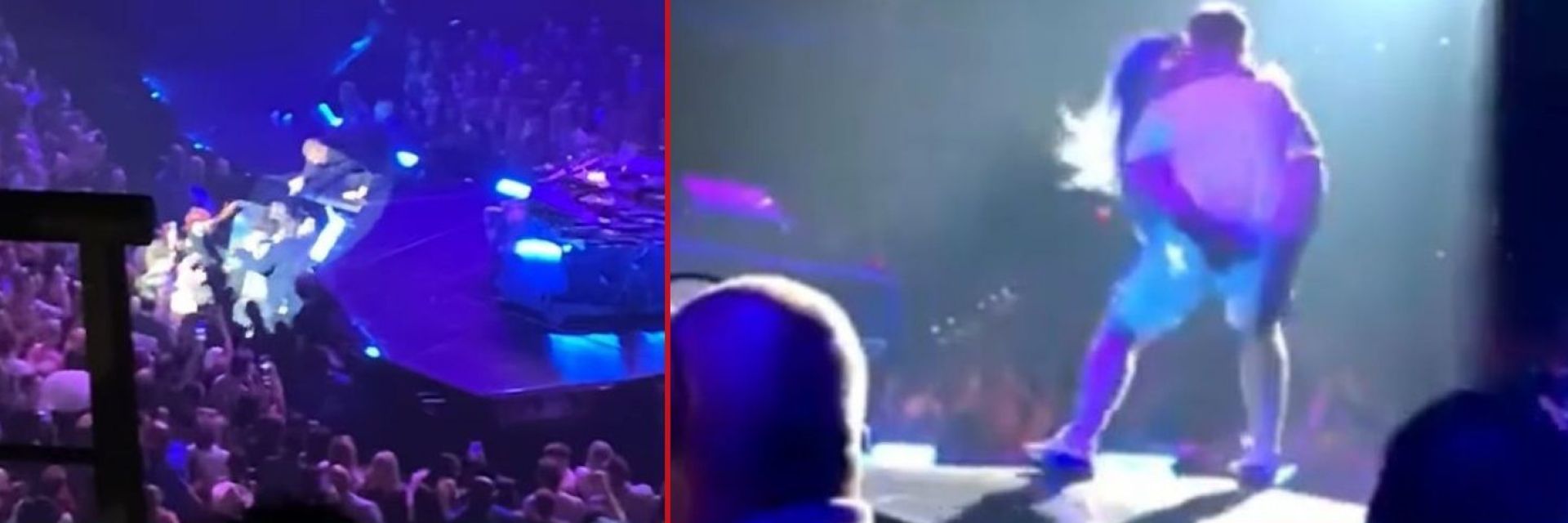 Лейди Гага падна от сцената с фен, когото покани да танцуват