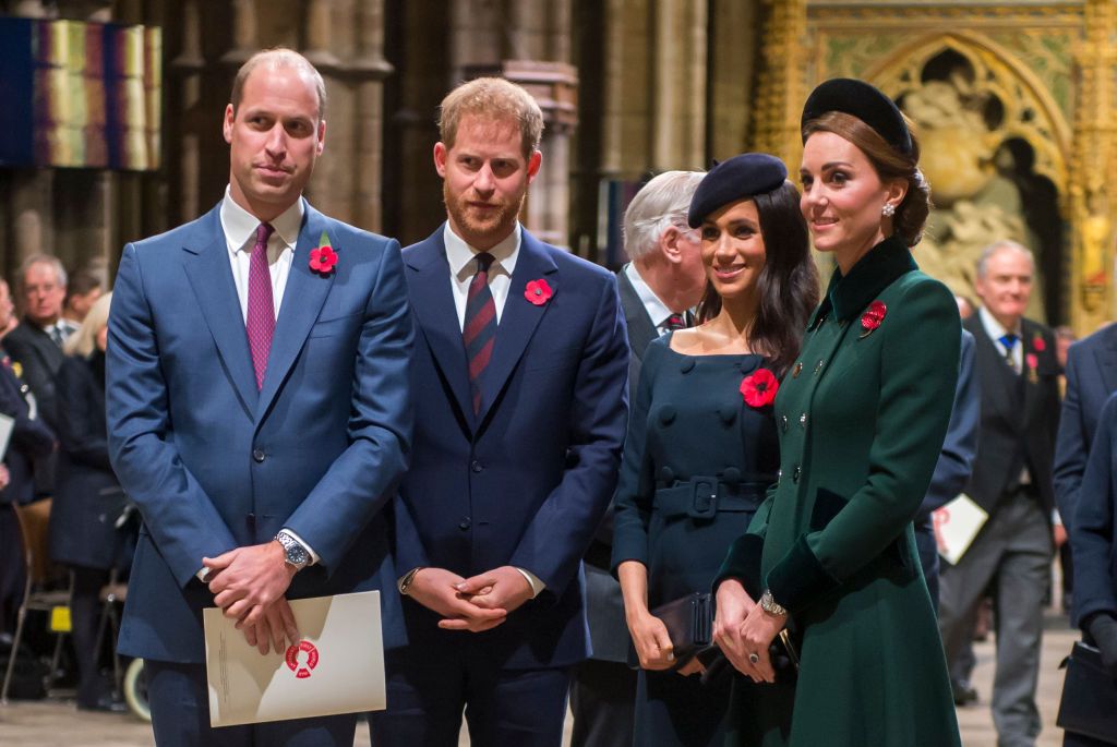 принц Уилям и принц Хари със съпругите си