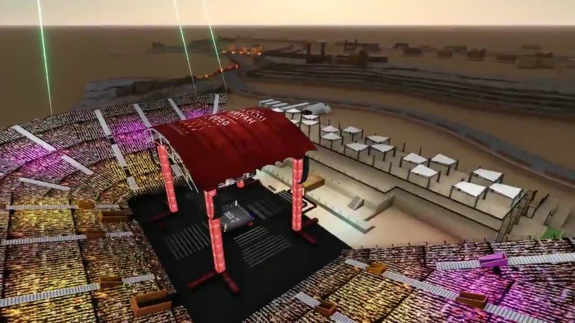 Започнаха да строят стадиона за Руис - Джошуа II едва 51 дни преди Боя в пустинята