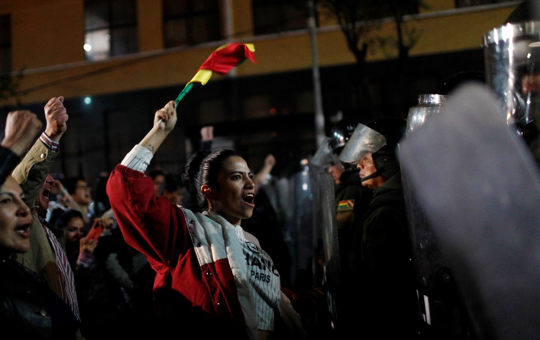 Протест на поддръжници на опозиционния кандидат Карлос Меса
