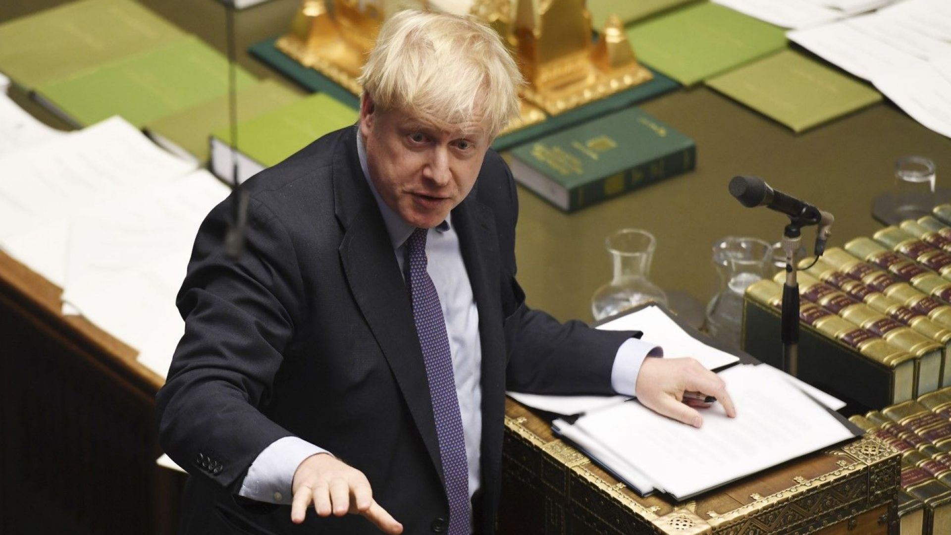Британският премиер Борис Джонсън спечели предварително одобрение от парламента във