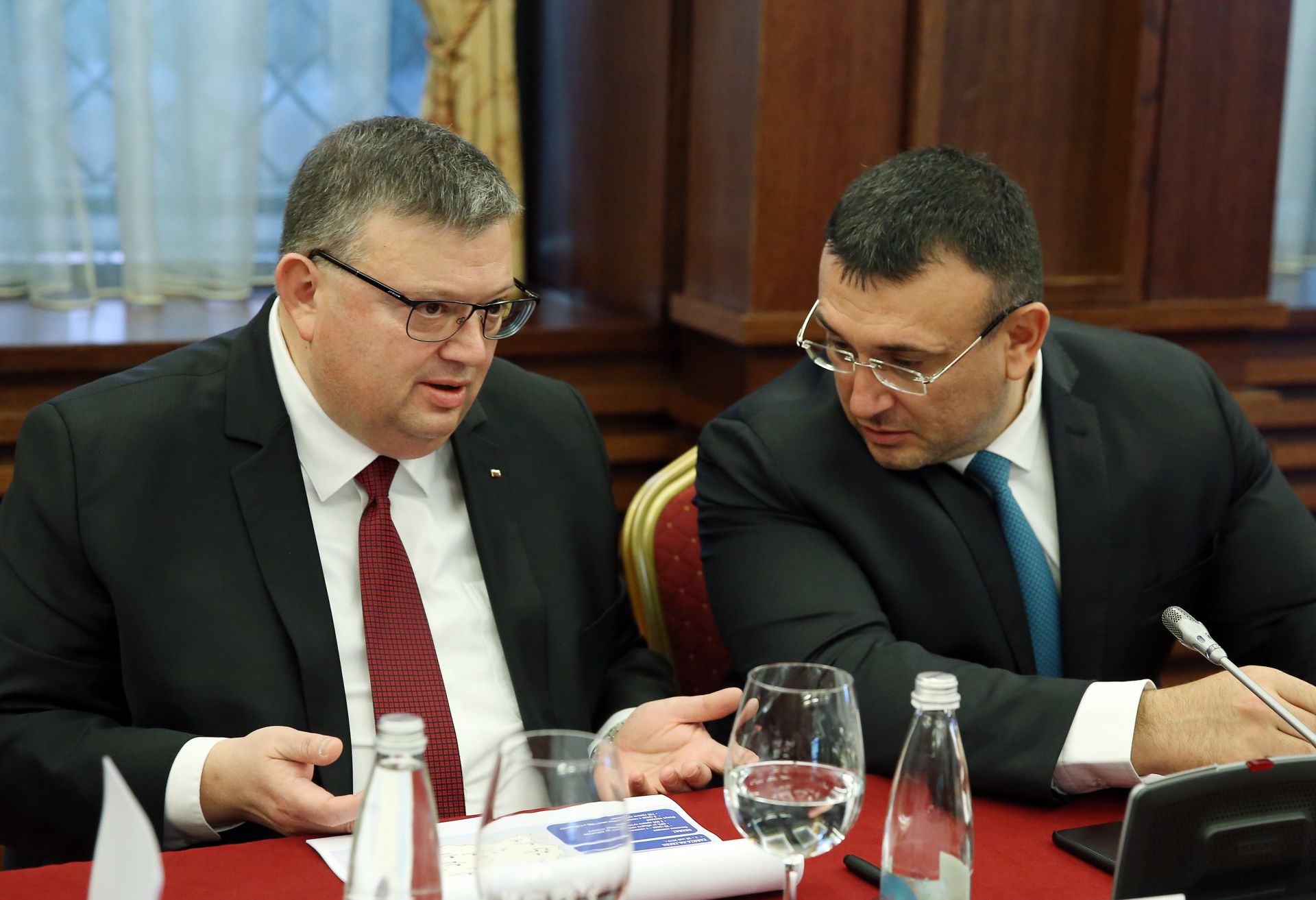 Сотир Цацаров и вътрешеният министър Младен Маринов коментираха пред медии актуални въпроси 
