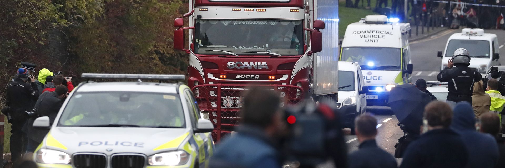 "Българският" камион с 39 трупа е влязъл във Великобритания от Белгия