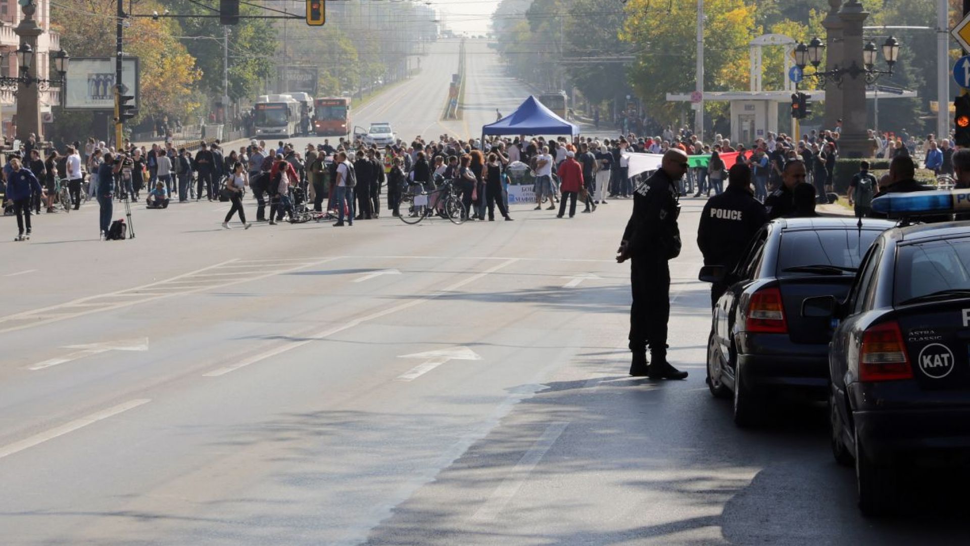 Демонстрацията на Орлов мост е приключила тази сутрин Движението на