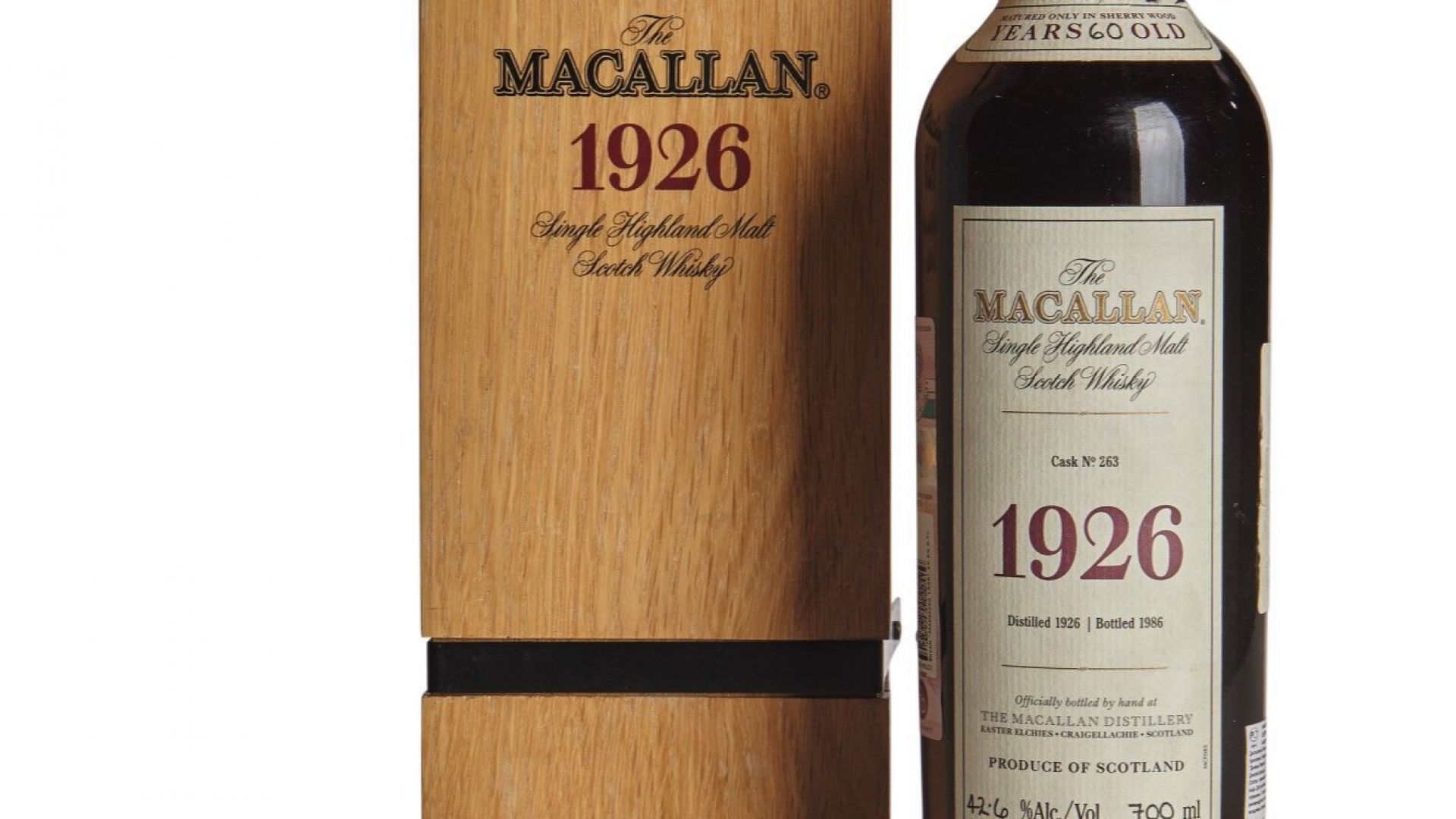 Бутилка уиски The Macallan Fine amp Rare 60 Year Old