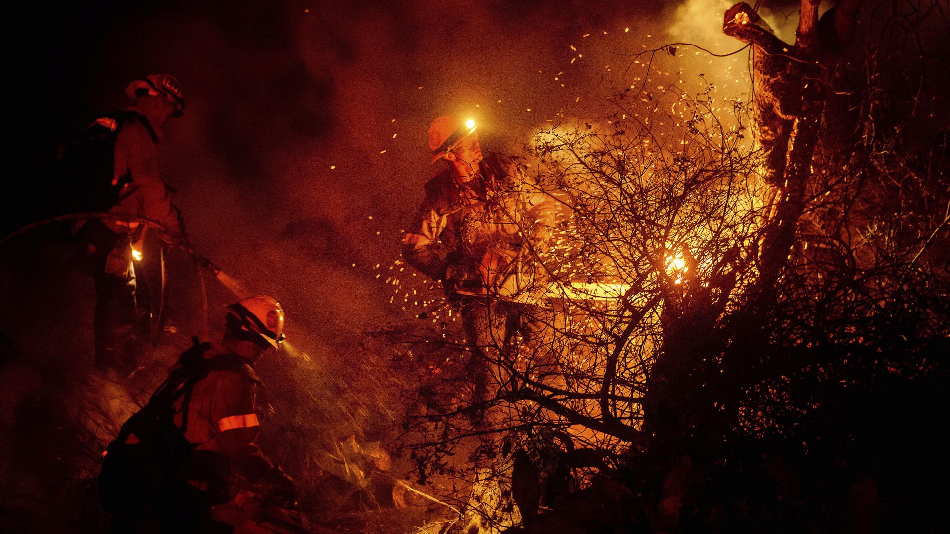 Калифорнийските пожарникари се борят с нов пожар който избухна вчера