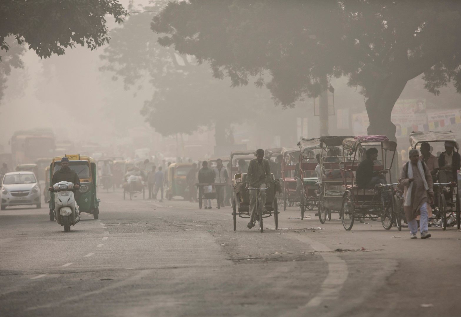 Голямо замърсяване на вуздуха в индийската столица и през 2016 г.т