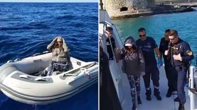 Новозеландка, изгубена в морето край гръцки остров, оцеля с ядене на бонбони (видео)