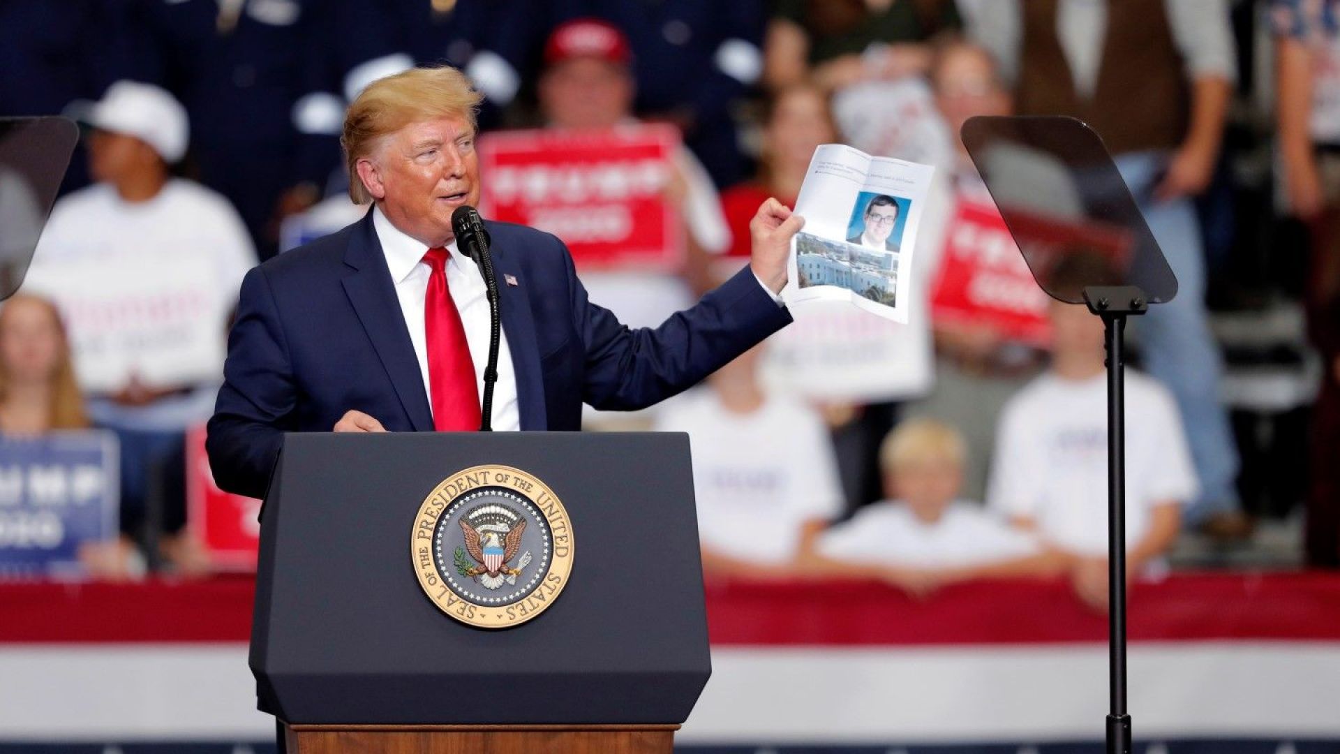 Доналд Тръмп остро разкритикува демократите по време на митинг в