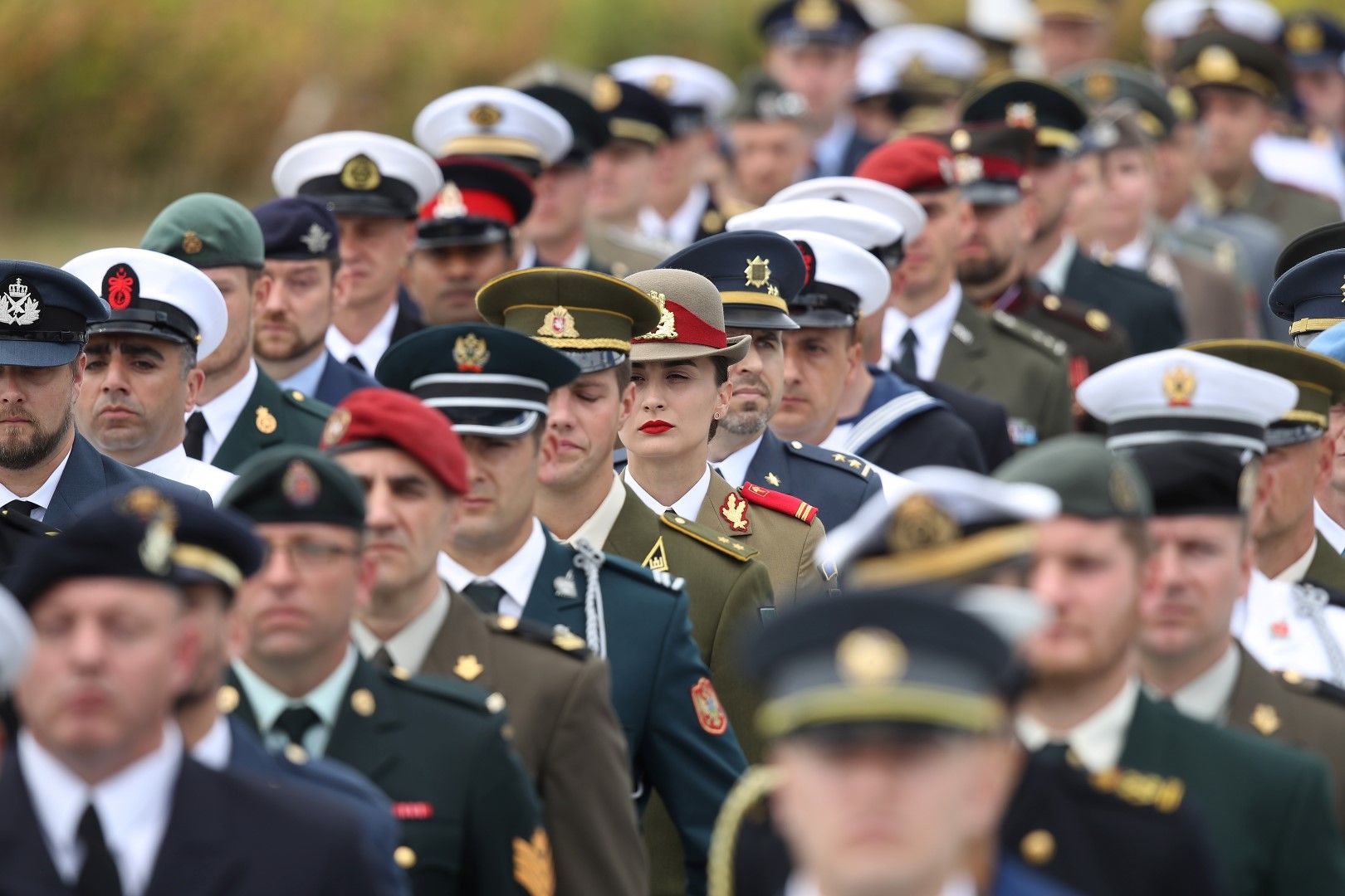 Военни от страните членки на НАТО. Световни лидери се събират в Брюксел за срещата на върха на алианса - 2018 г. 