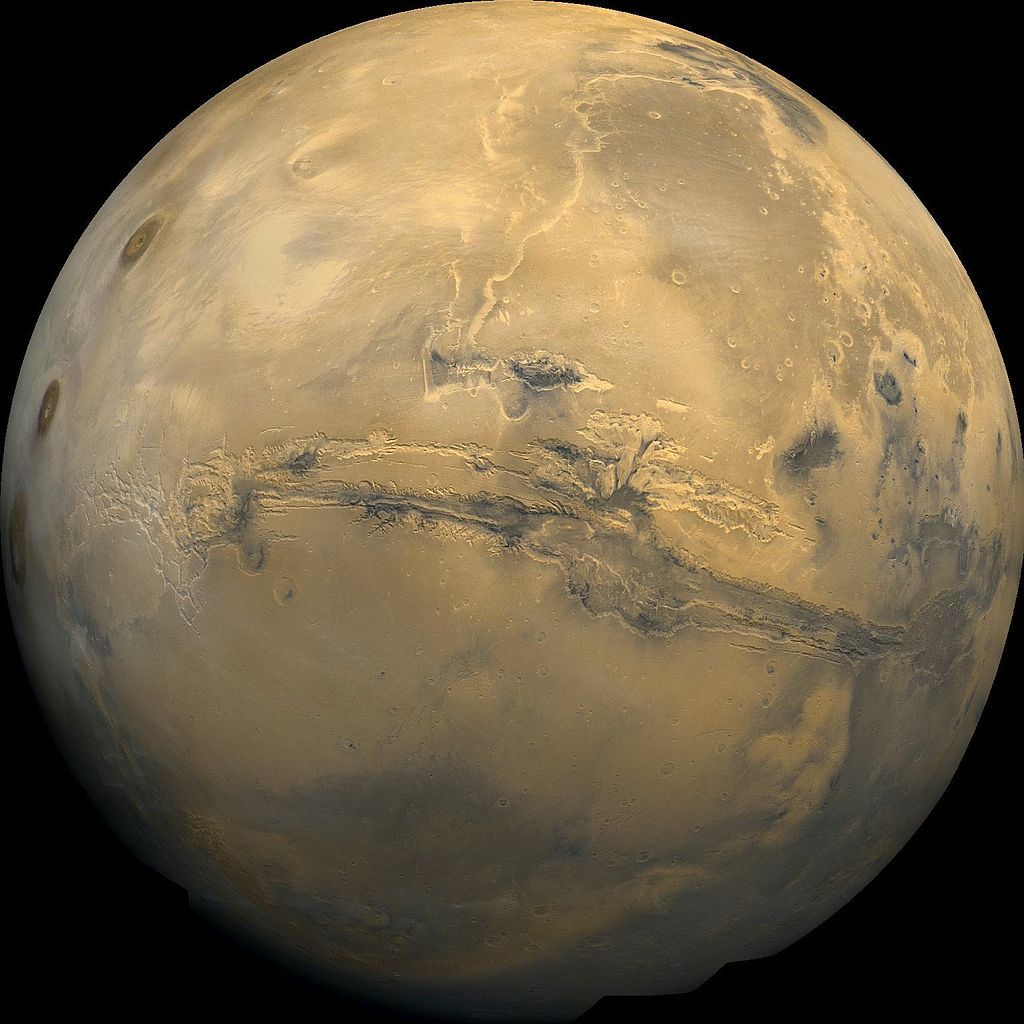 Най-големият каньон в Слънчевата система - Valles Marineris