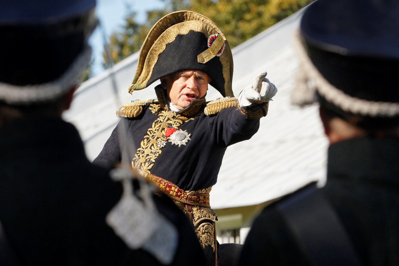 В ролята на ференски генерал по време на възстановка (16 септември 2012 г.) на Бородинската битка през 1812 г.