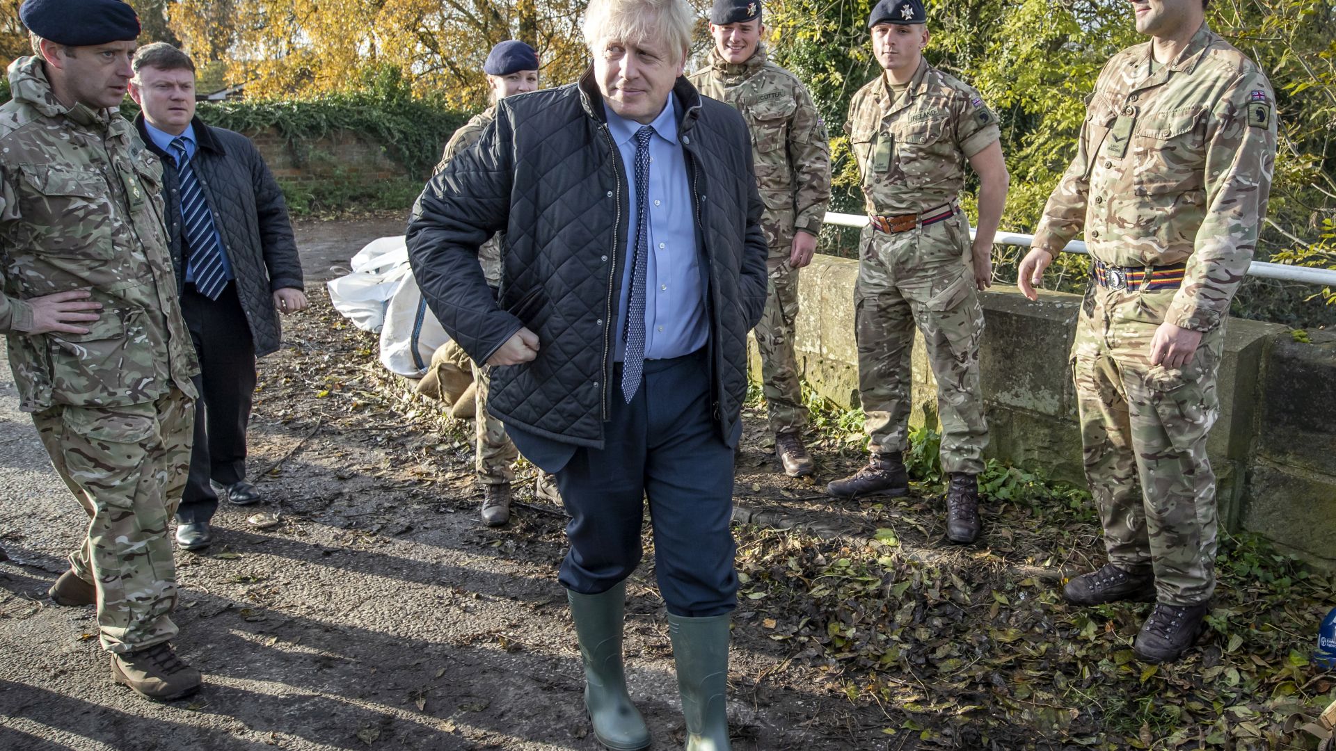 Британският премиер Борис Джонсън който е в предизборна кампания бе