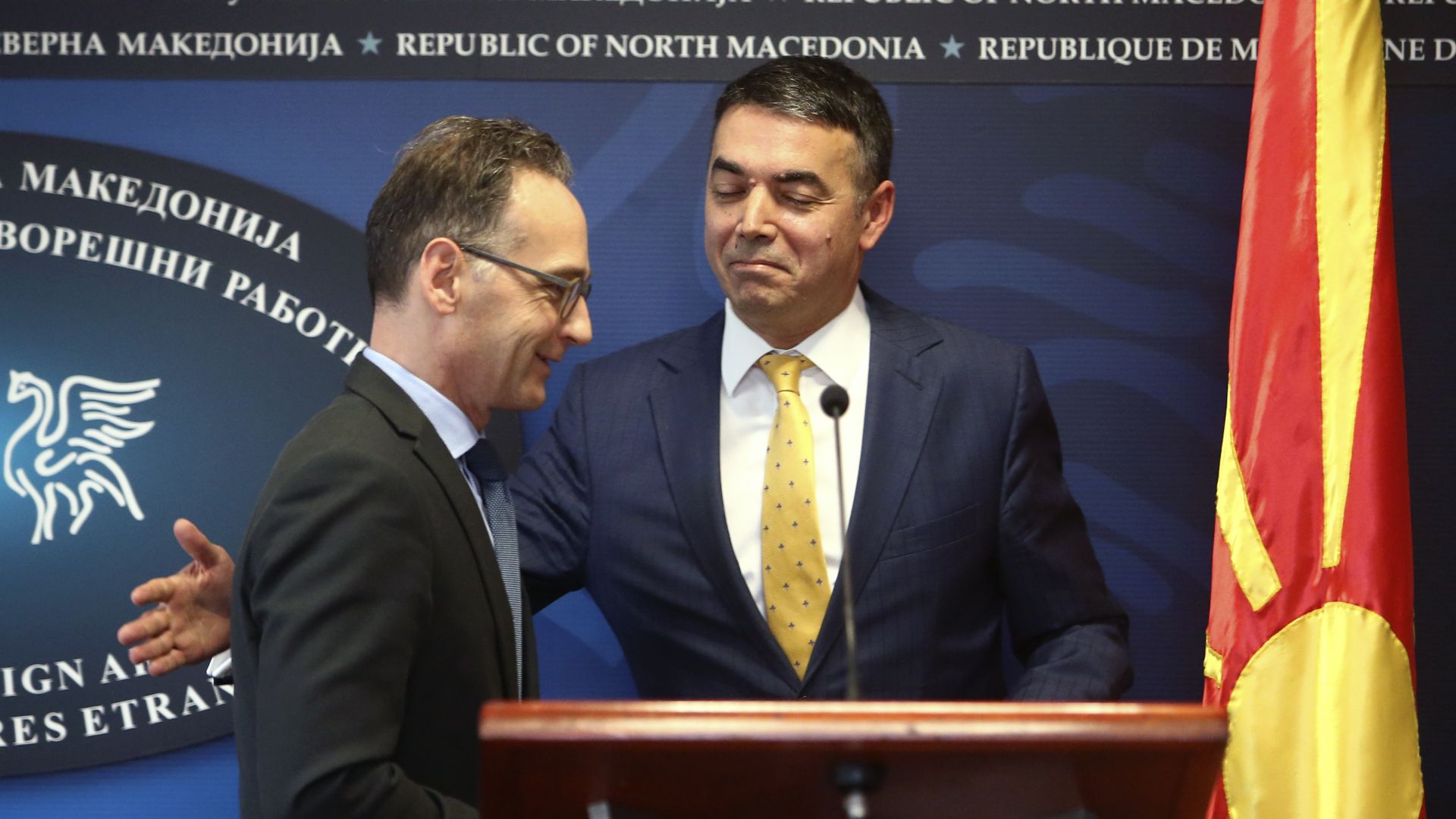 Германският външен министър Хайко Маас който е на посещение в