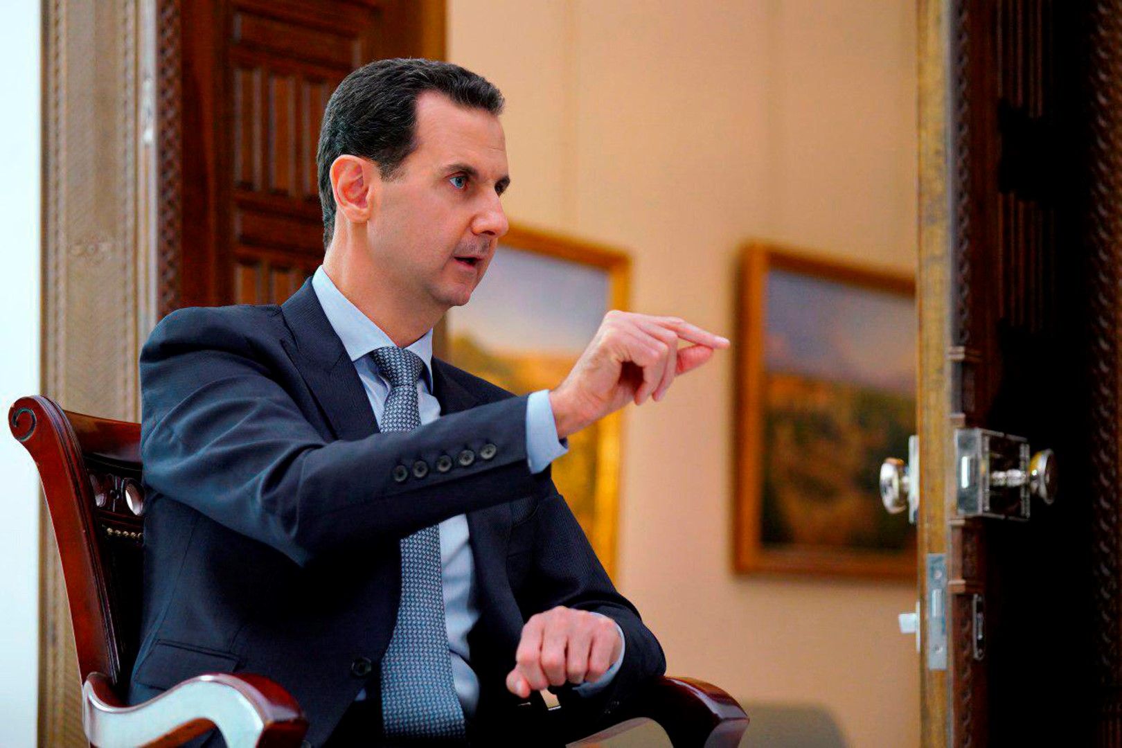 Башар Асад дава интервю за две руски медии, 29 ноември 2019 г.