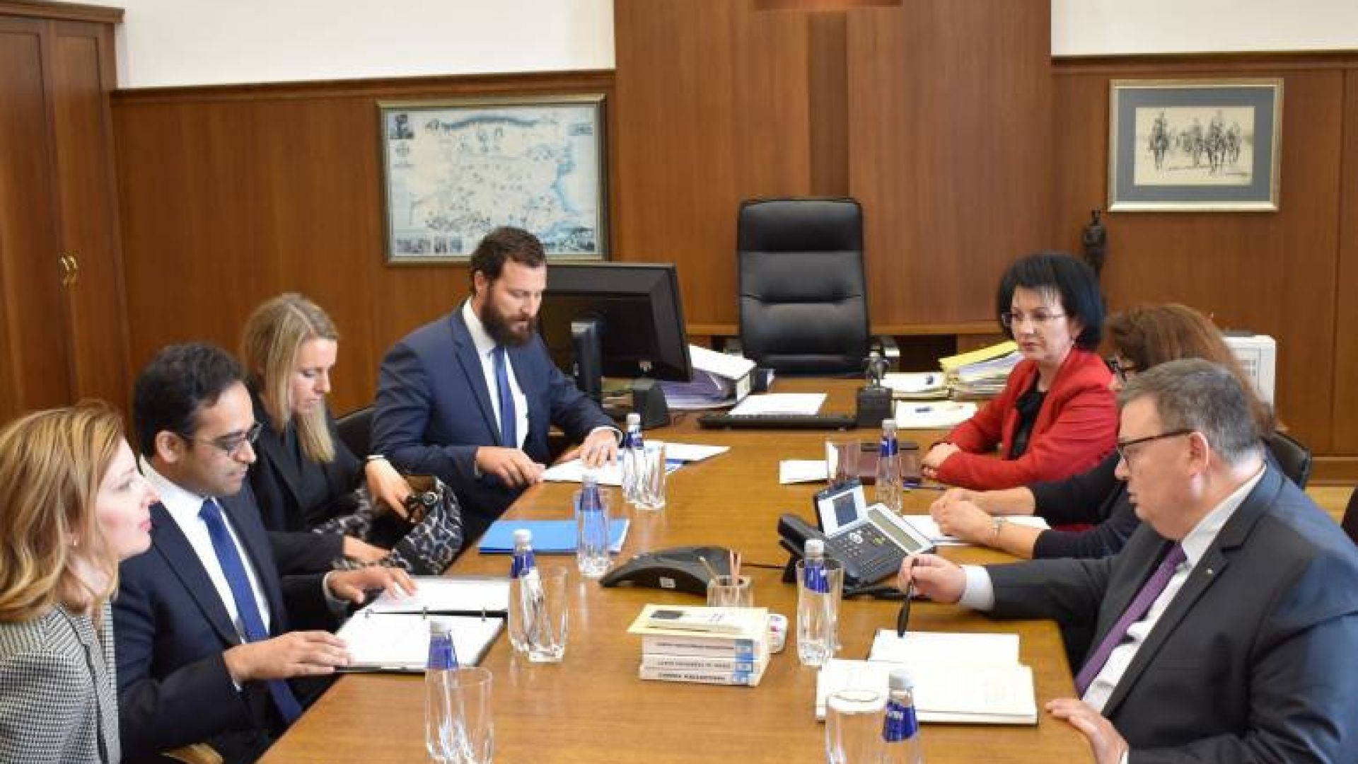 Главният прокурор Сотир Цацаров се срещна с делегация водена от