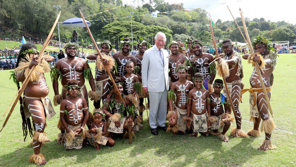 принц Чарлз на посещение на Соломоновите острови