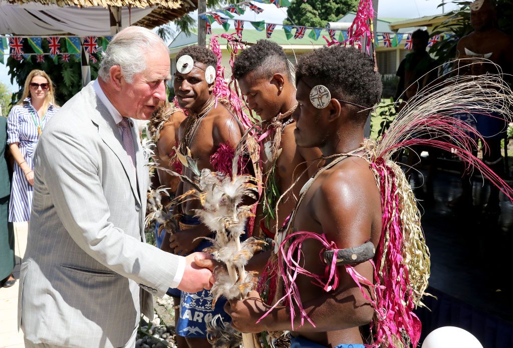 принц Чарлз на посещение на Соломоновите острови