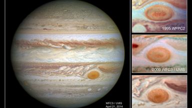 Голямото червено петно на Юпитер се променя