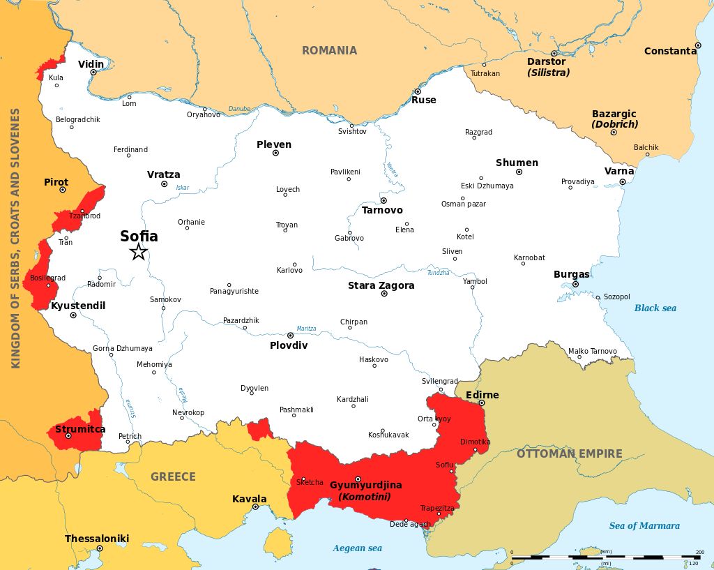 Картата на България се променя след Ньойския договор