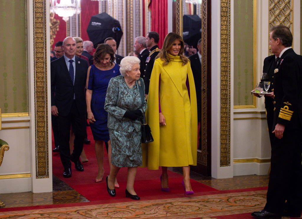Кралица Елизабет II и Мелания Тръмп