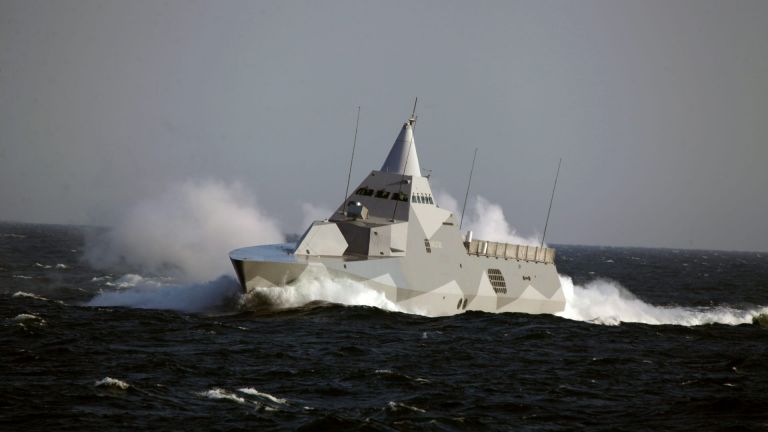 Как Швеция създаде "най-невидимия" кораб (снимки)