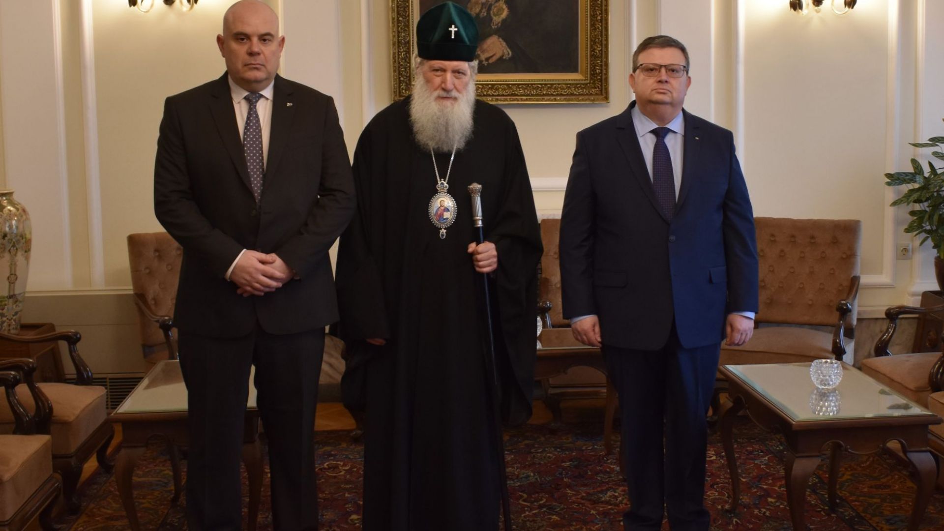Патриархът прие Сотир Цацаров и Иван Гешев