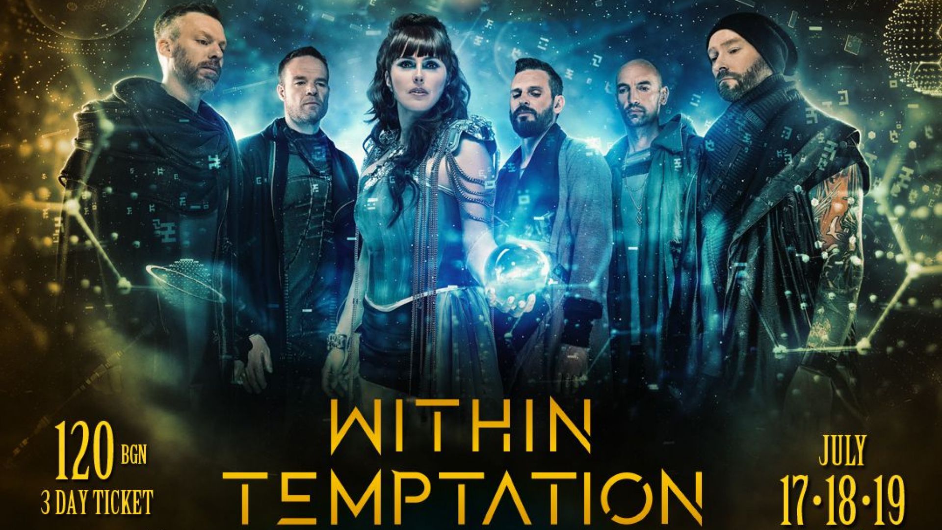 Within Temptation забиват след Running Wild и преди Judas Priest на феста Midalidare