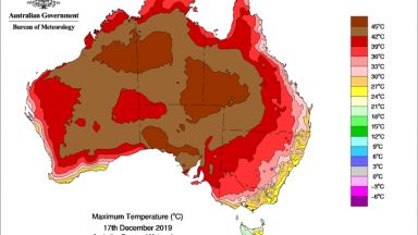 Огнен "демон" се появи на картата на Австралия