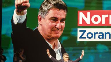  Зоран Миланович води на президентските избори в Хърватия 