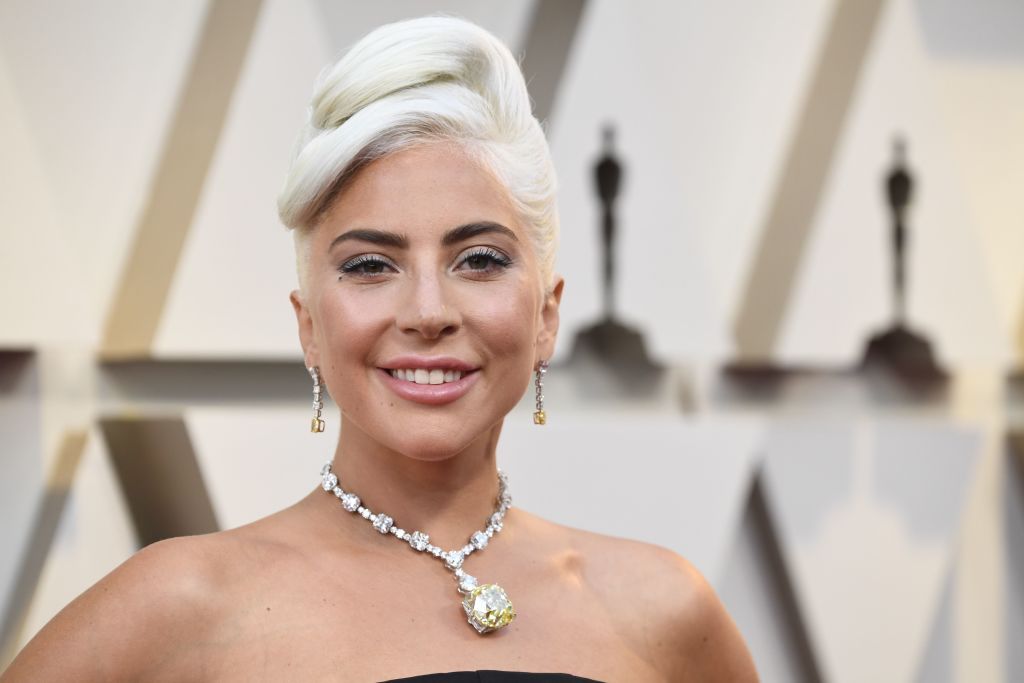 Лейди Гага в "Alexander McQueen" на наградите "Оскар"