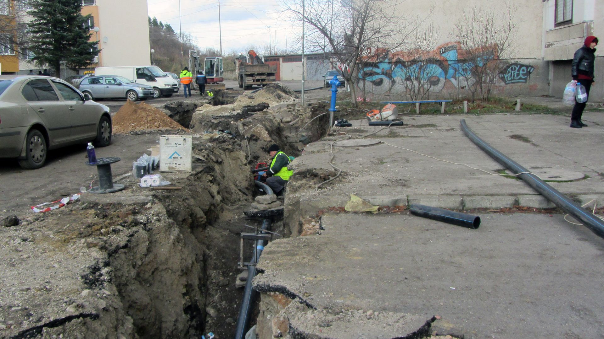 Голяма авария по довеждащия водопровод от пречиствателната станция за питейни