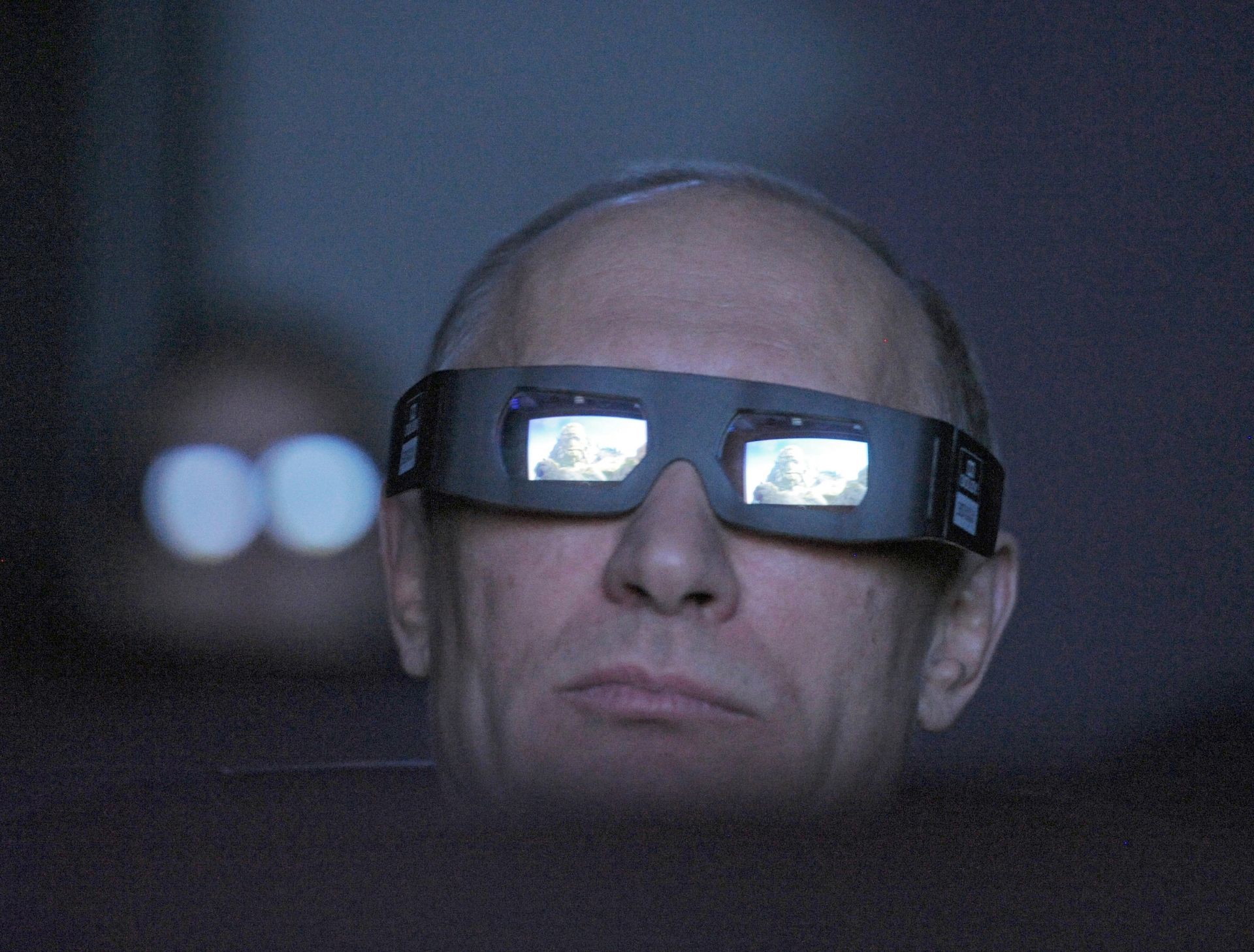 Путин в планетариума в Москва през 2012 г.