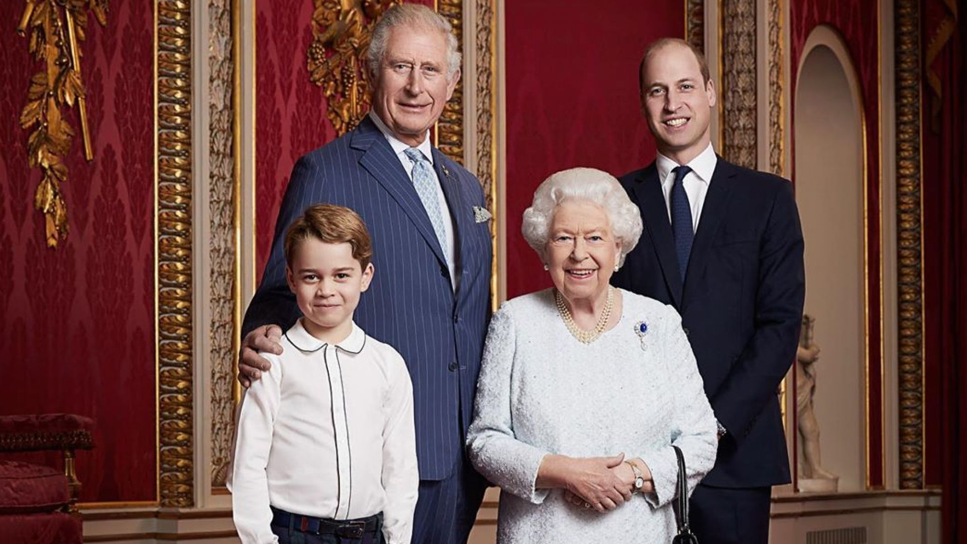 Портрет на кралицата и трима нейни наследници отбелзва началото на новото десетилетие