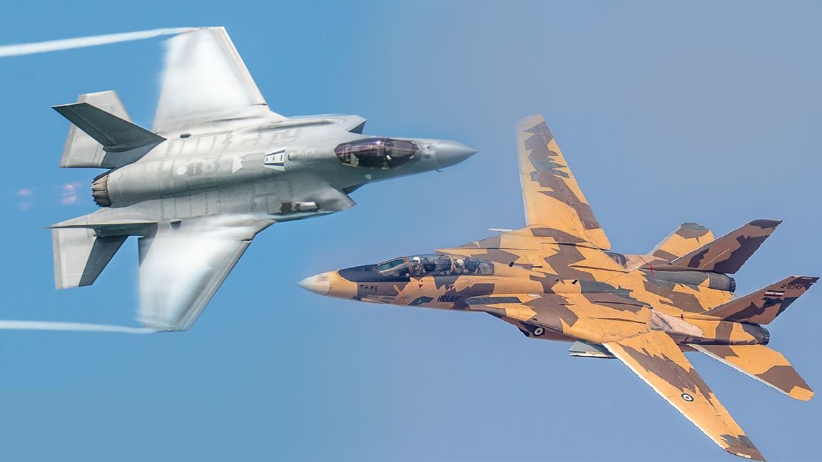 Най-добрият американски самолет F-35 и остарелият ирански F-14