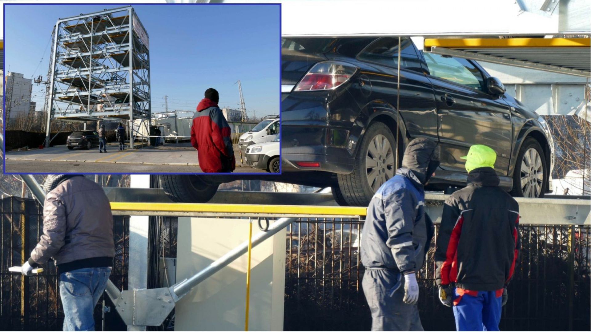 Първият в страната модулен паркинг кула бе открит в Пловдив Съоръжението