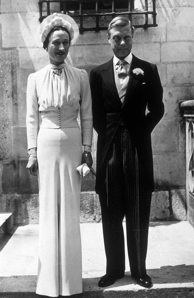 Уолис Симпсън и Едуард VIII на сватбата им, 3 юни 1937 г.