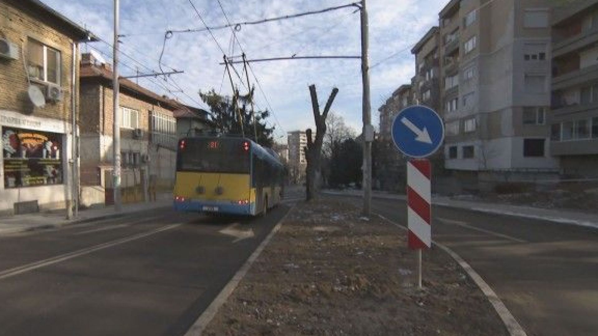 Ново кръстовище в Плевен е проектирано така че тролеите да